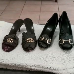 Black gucci heels